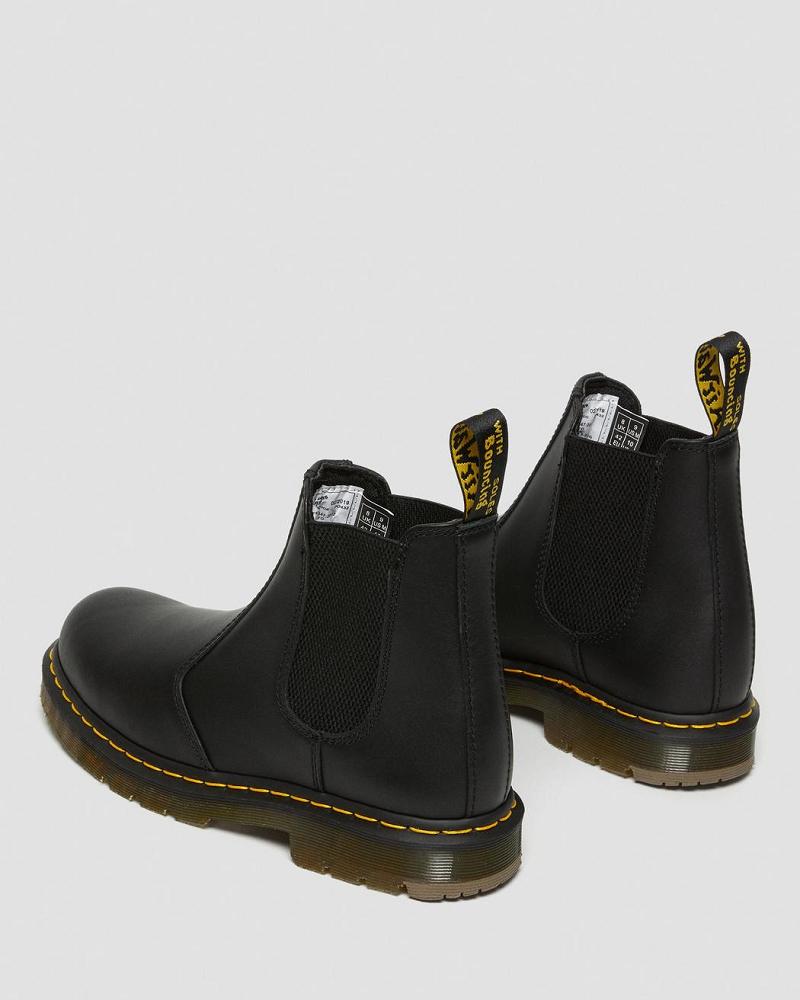 Men's Dr Martens 2976 Slip Resistant Leather Ankle Boots Black | AU 425RVD